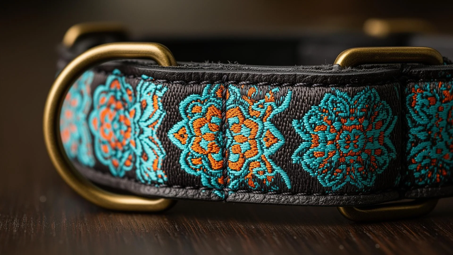 Broderi närbild